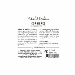 Les meilleures critiques de 🧨 Aubert & Mathieu Grande Réserve, 2021 - Corbières AOP - Rouge - 75 cl ⭐ -Vins Rouges Soldes 3770012860141 3