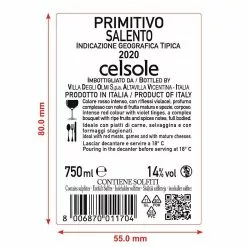 Offres 🎁 Celsole, 2020 IGT, Italie - Rouge - 75 cl 🛒 -Vins Rouges Soldes 8006870011704 2
